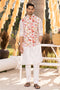 Off White Printed Bundi